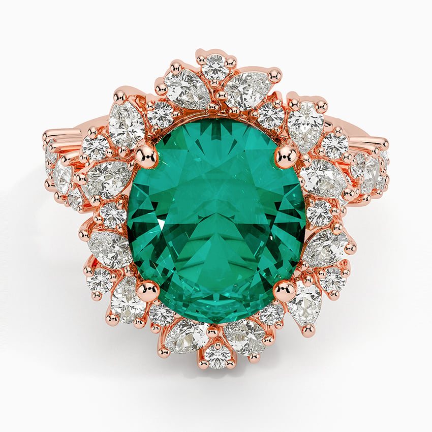 Emerald Garden Diamond Statement Ring