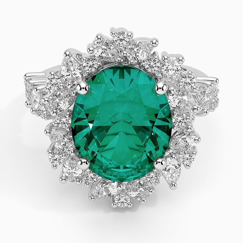 Emerald Garden Diamond Statement Ring