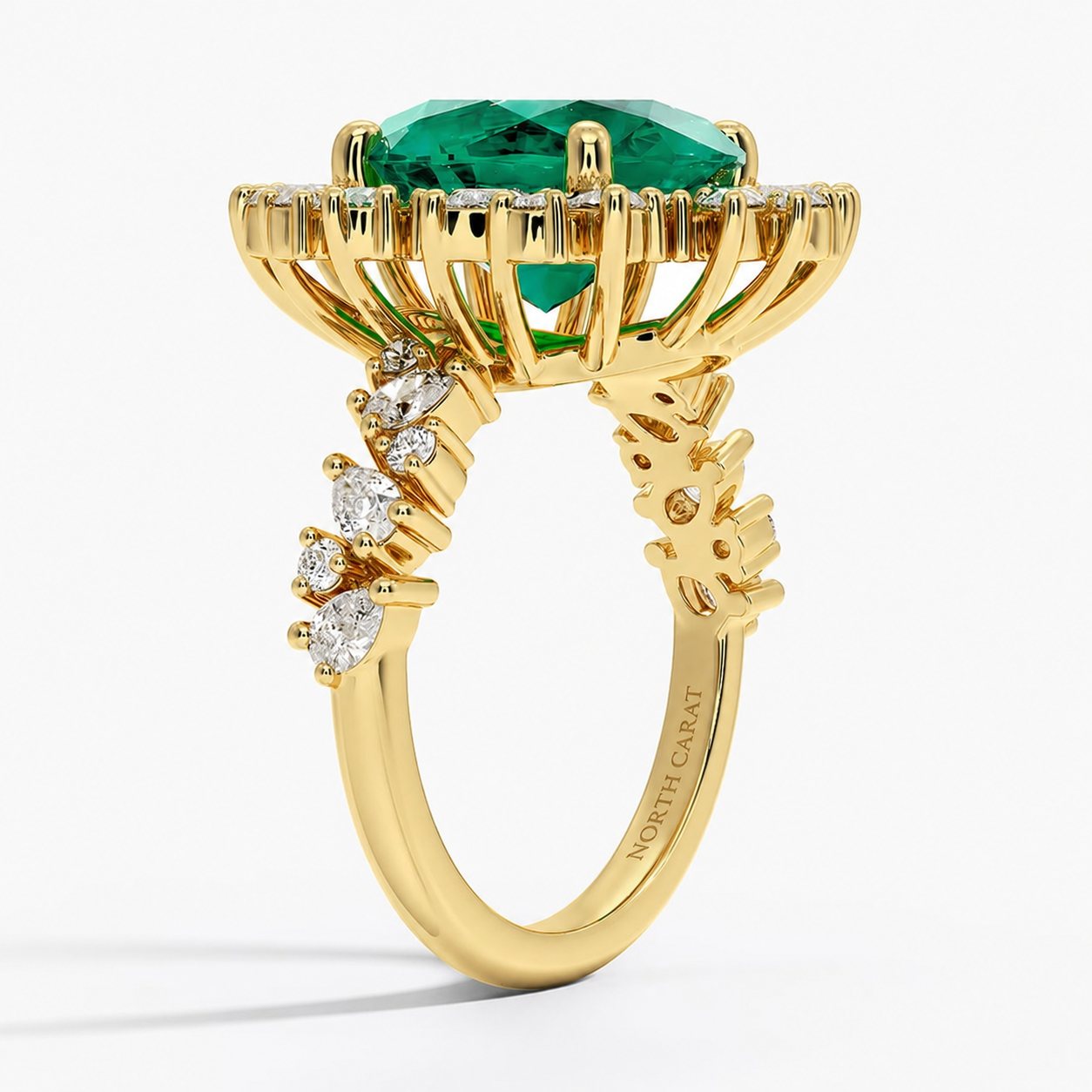 Emerald Garden Diamond Statement Ring