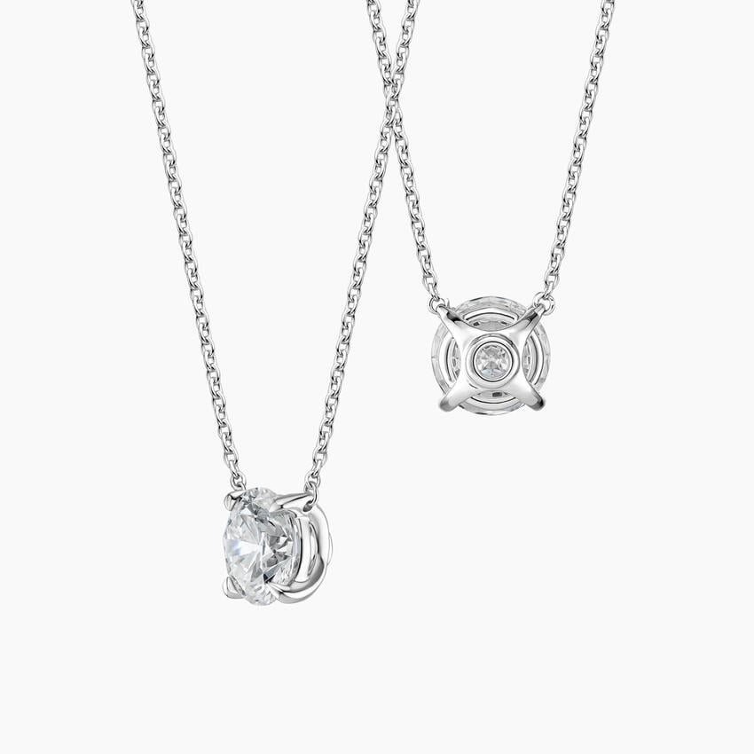 Lone Diamond Pendant Necklace