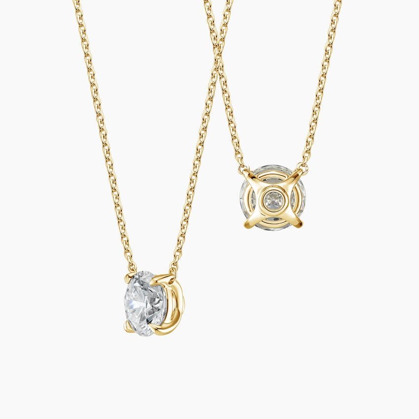 Lone Diamond Pendant Necklace