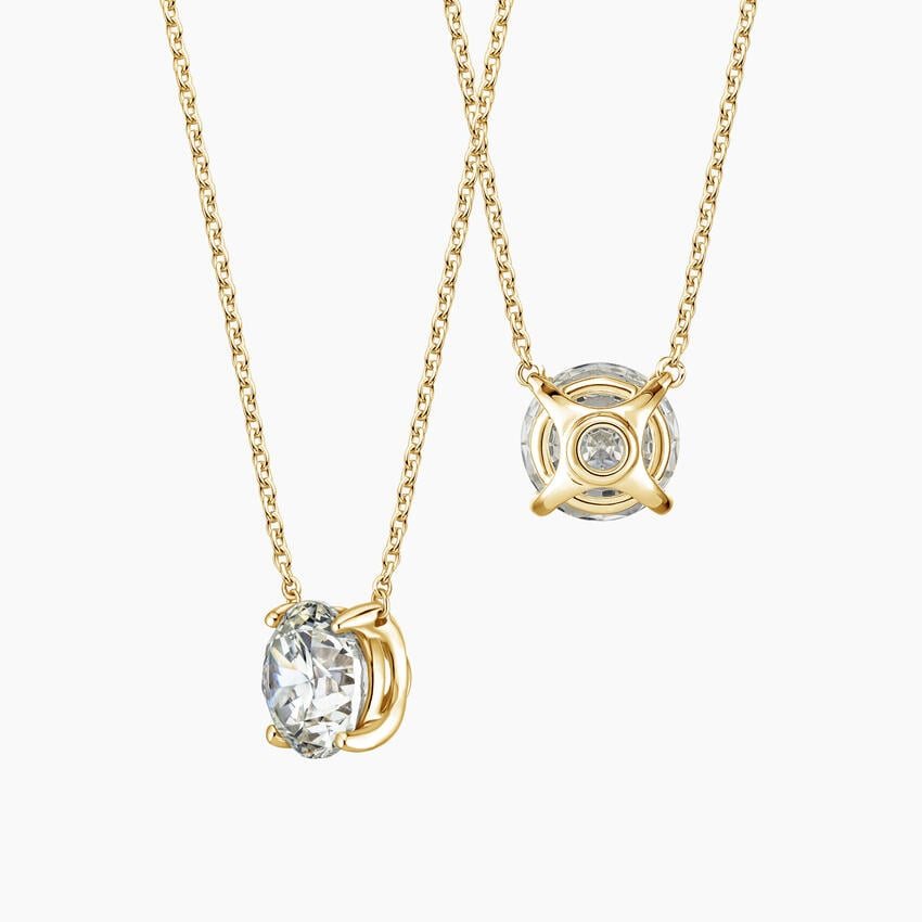 Lone Diamond Pendant Necklace