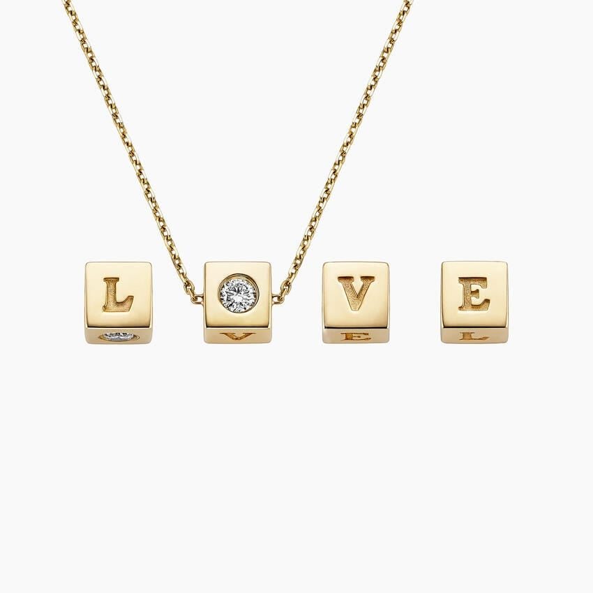 Hidden Code Diamond Cube Pendant