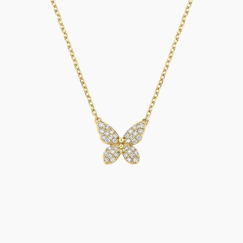 Pavé Butterfly Necklace