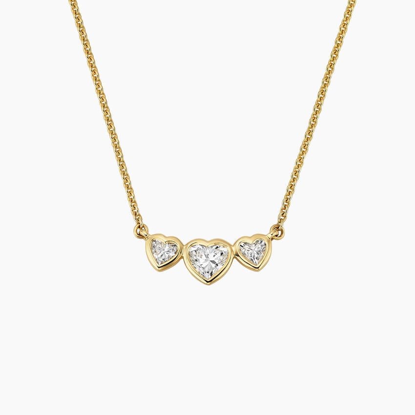 Heart Bezel Pendant Necklace