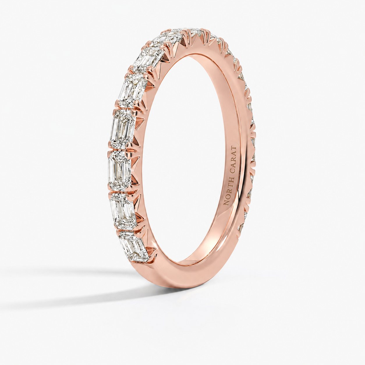 Glacier Emerald Pavé Band
