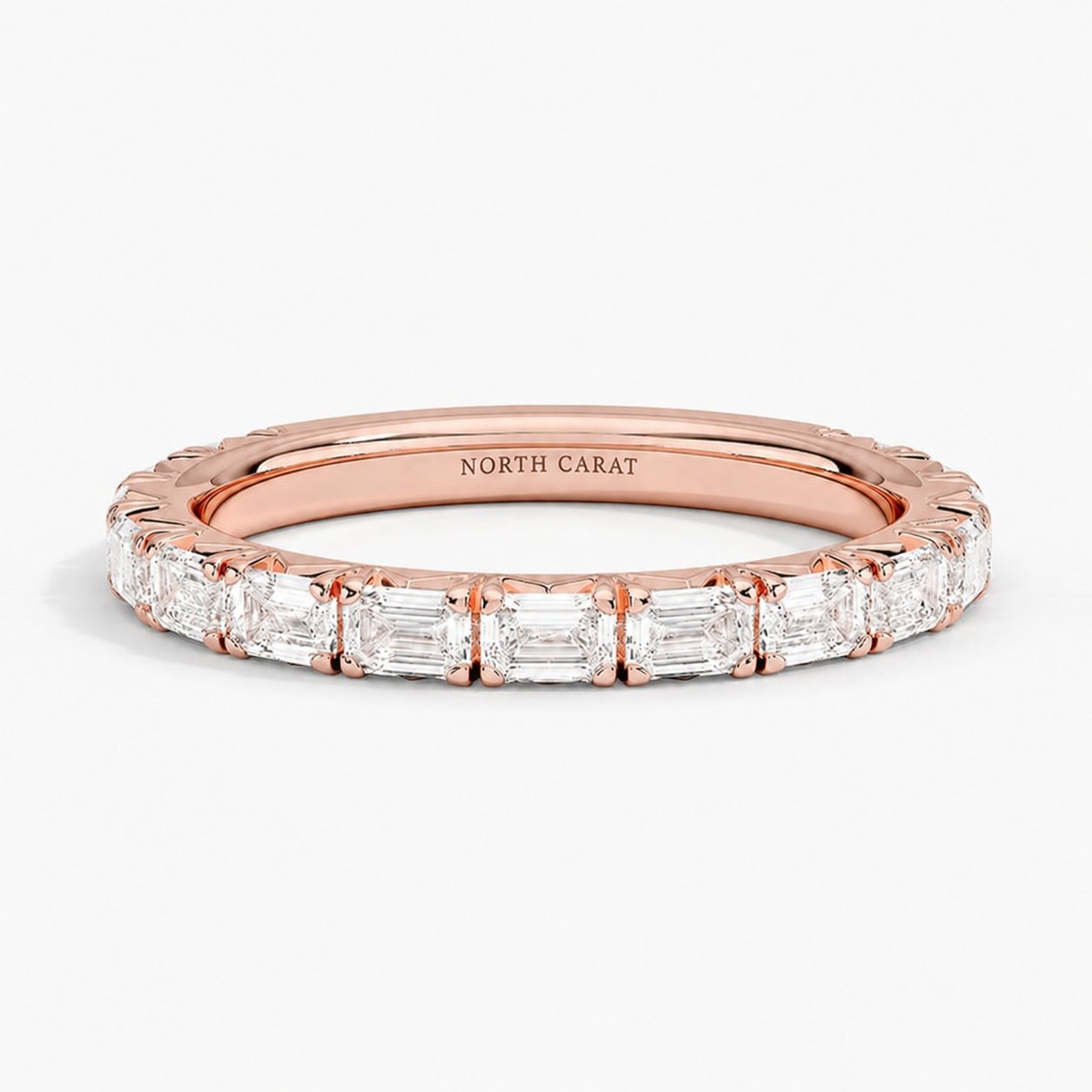Glacier Emerald Pavé Band