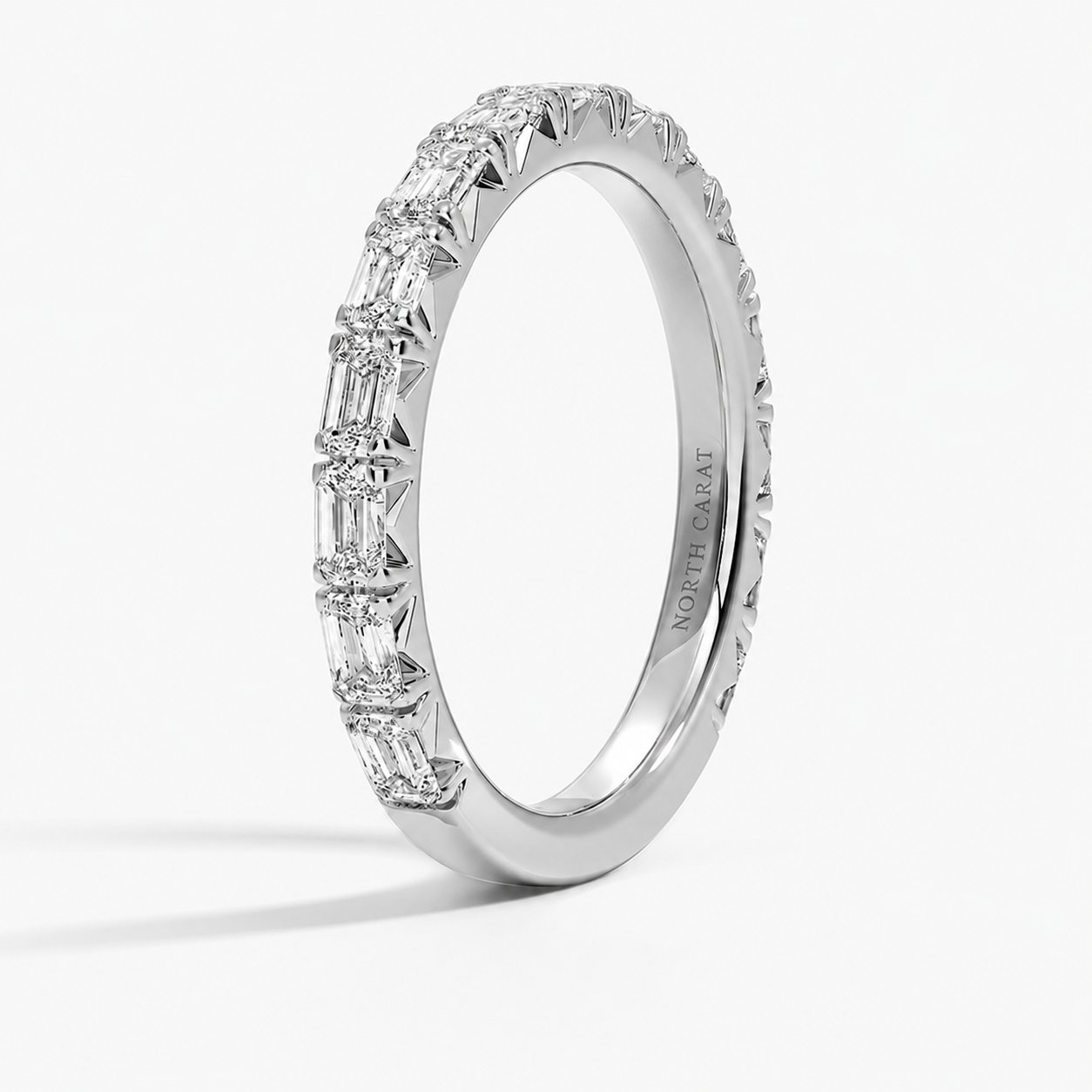 Glacier Emerald Pavé Band