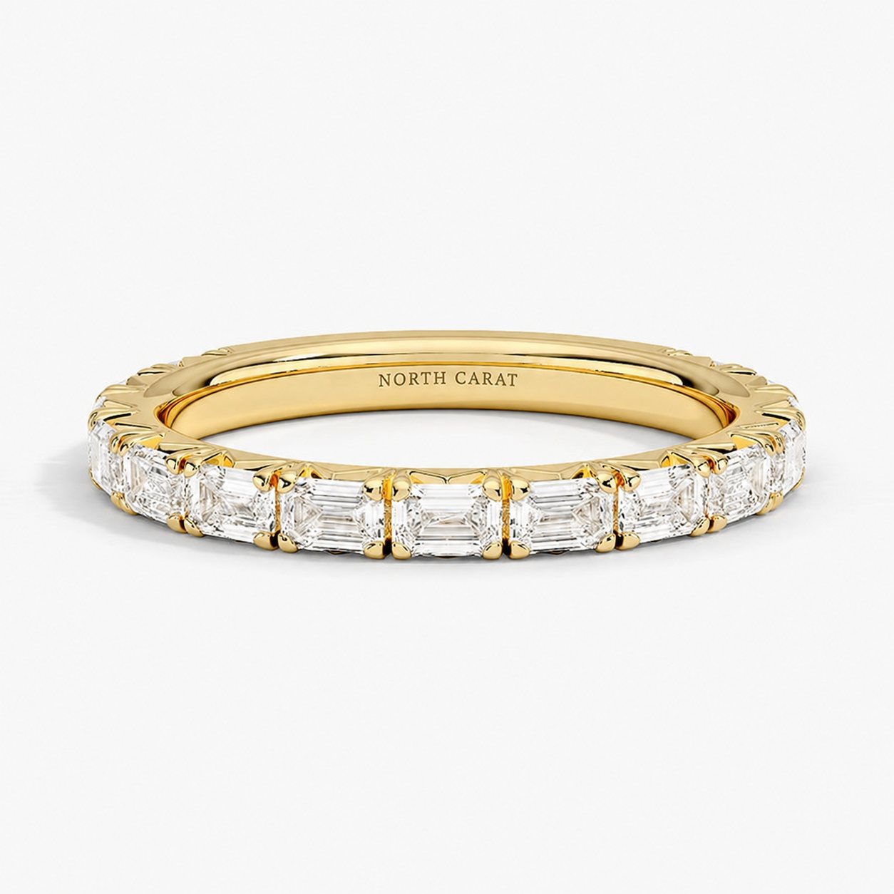 Glacier Emerald Pavé Band