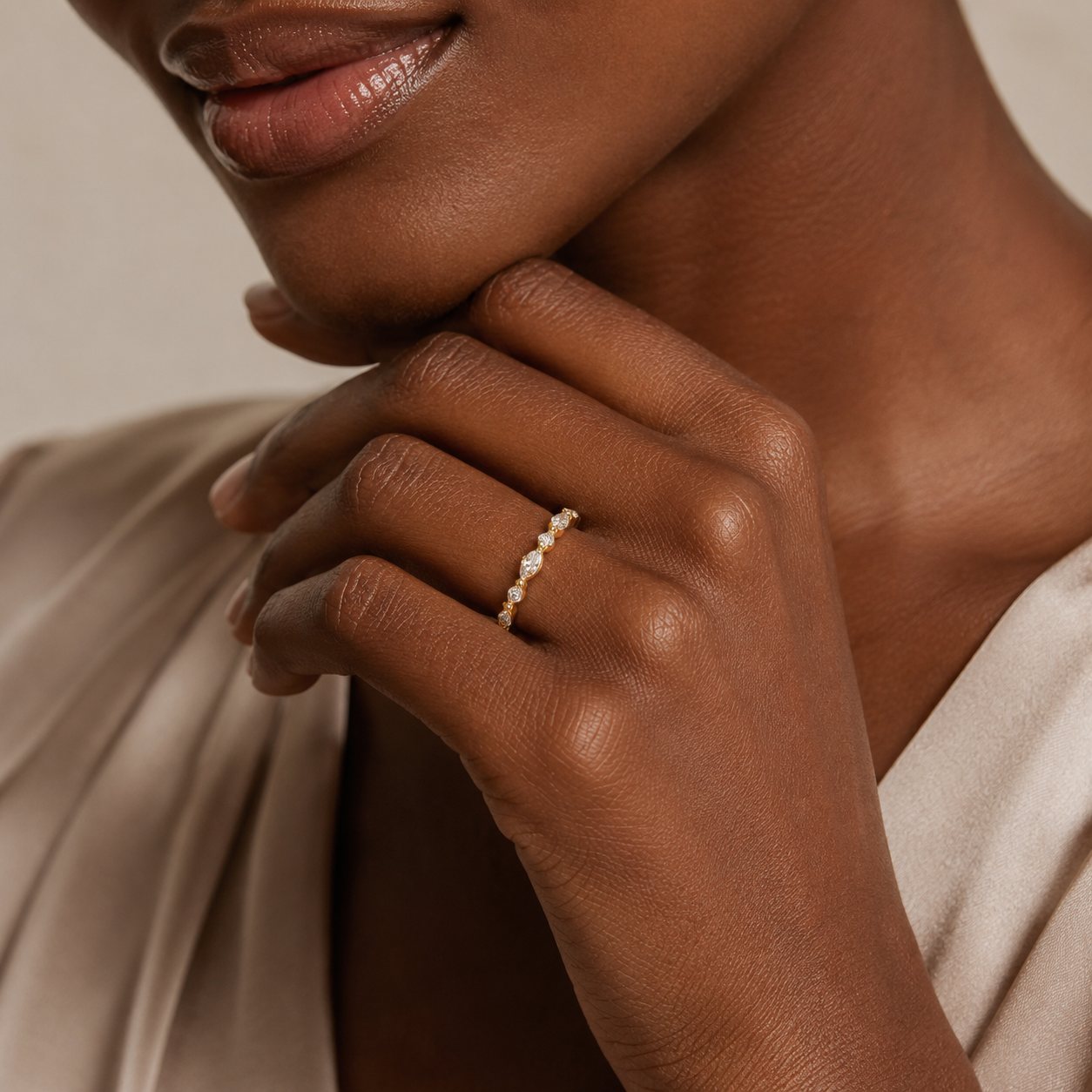 Regal Half Pavé Band
