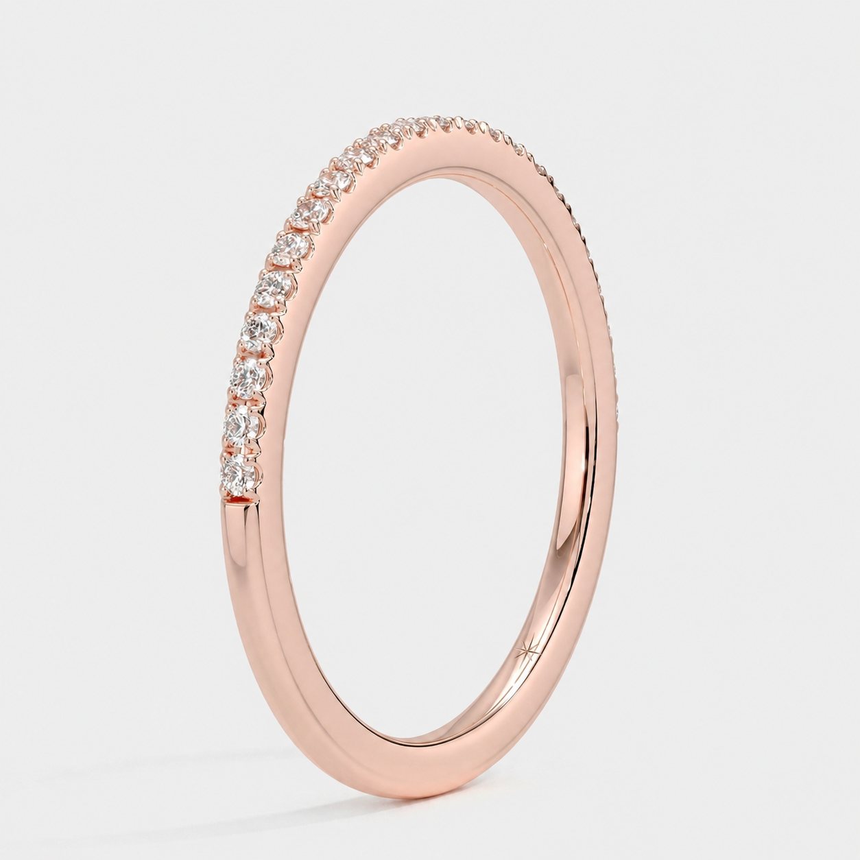 Arc Half Pavé Band