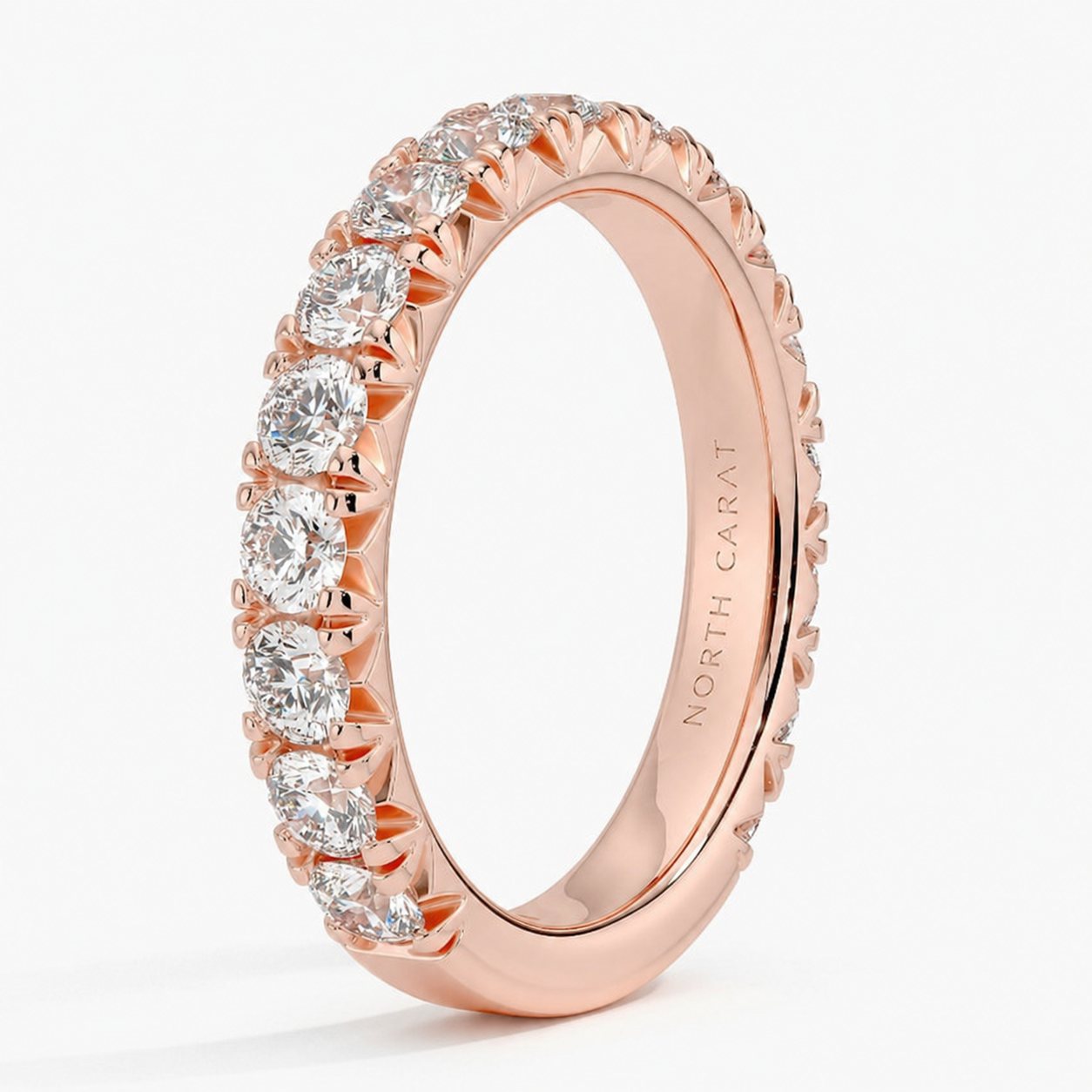 Three Quarter Pavé Diamond Band