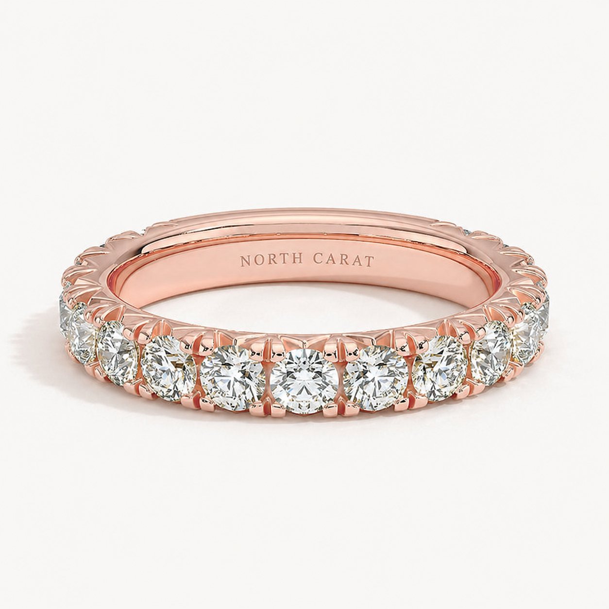 Three Quarter Pavé Diamond Band