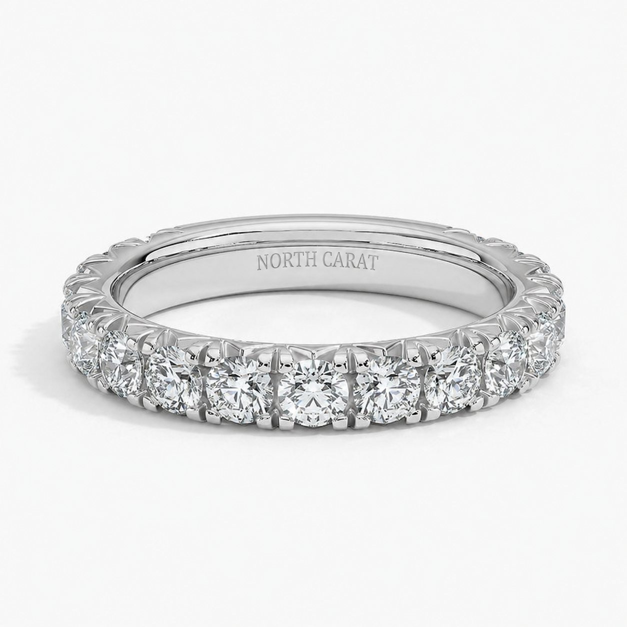 Three Quarter Pavé Diamond Band