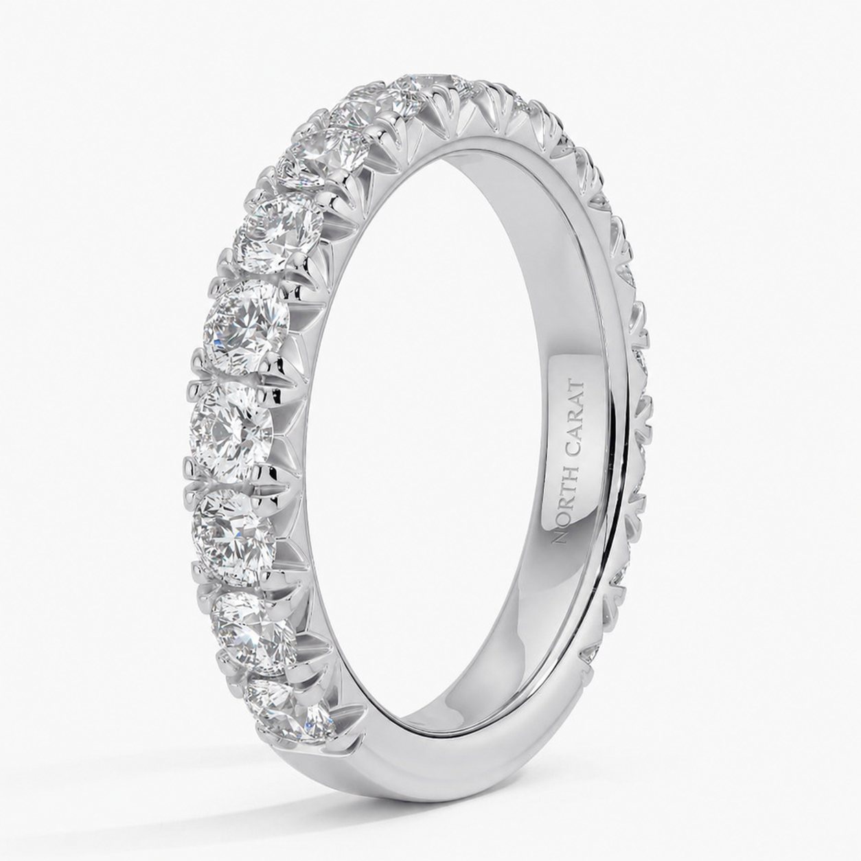 Three Quarter Pavé Diamond Band