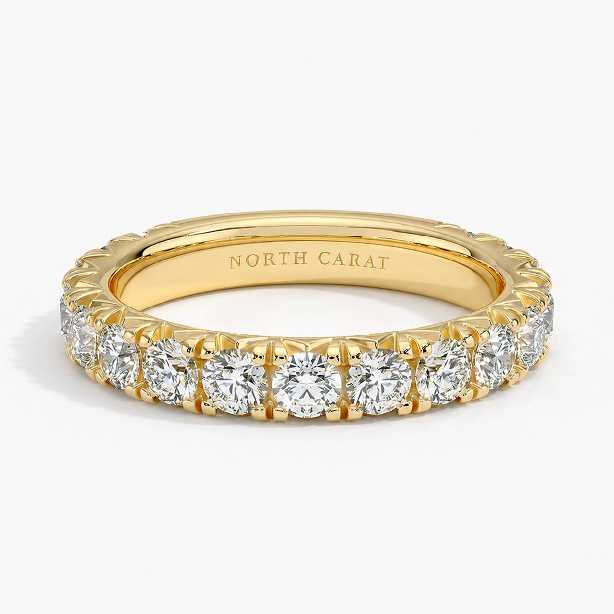 Three Quarter Pavé Diamond Band