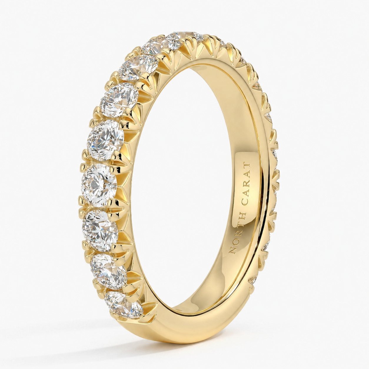 Three Quarter Pavé Diamond Band
