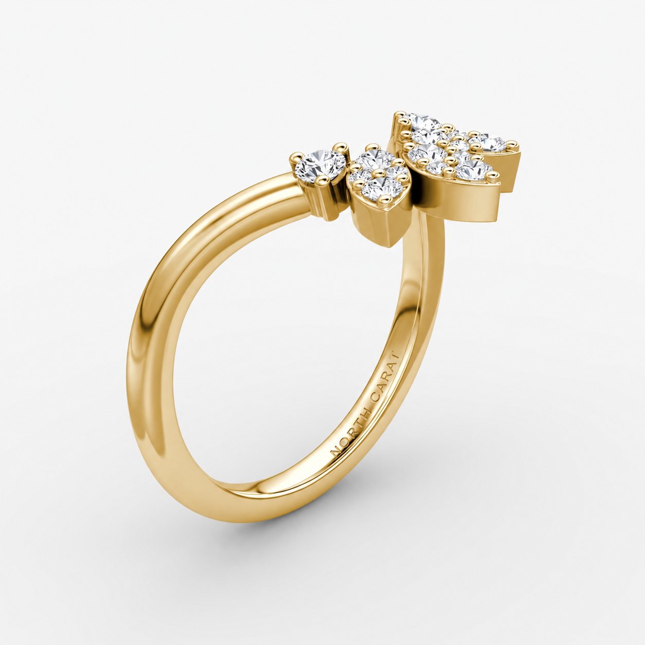 Floral Crown Diamond Band