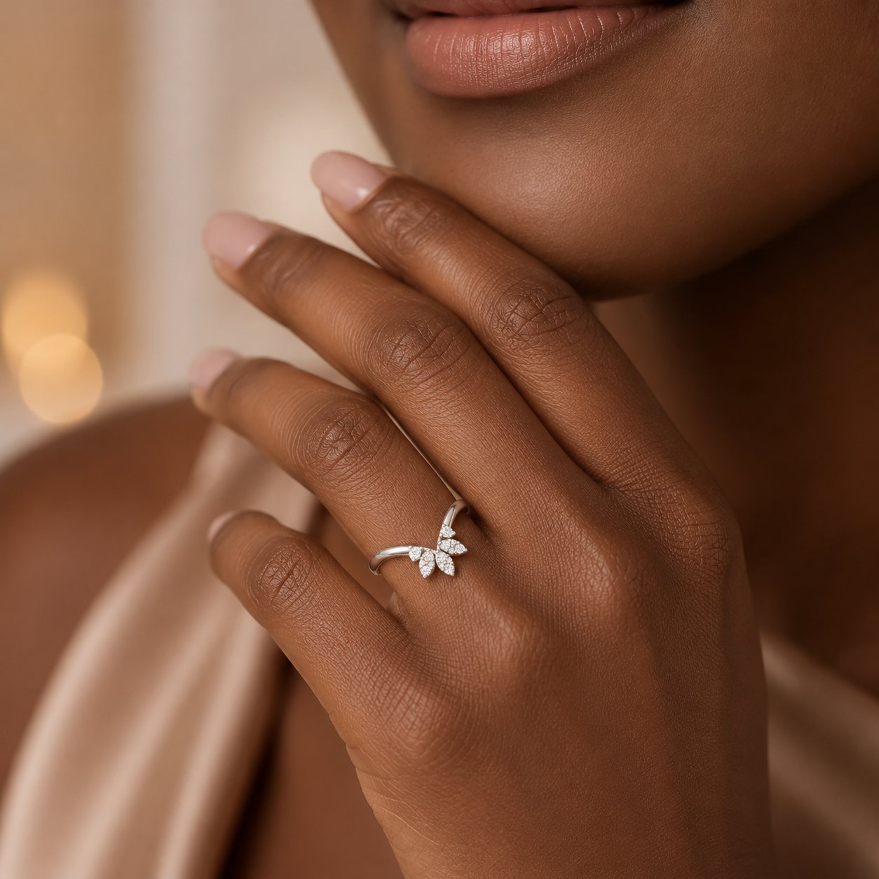 Floral Crown Diamond Band