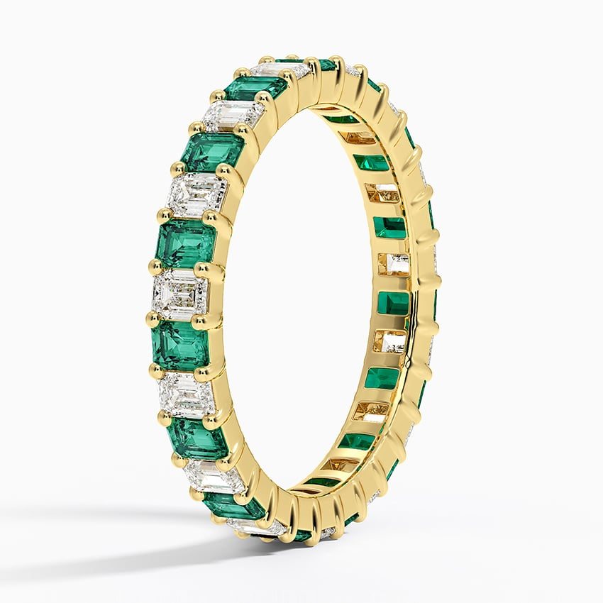 Emerald Diamond Alternating Band