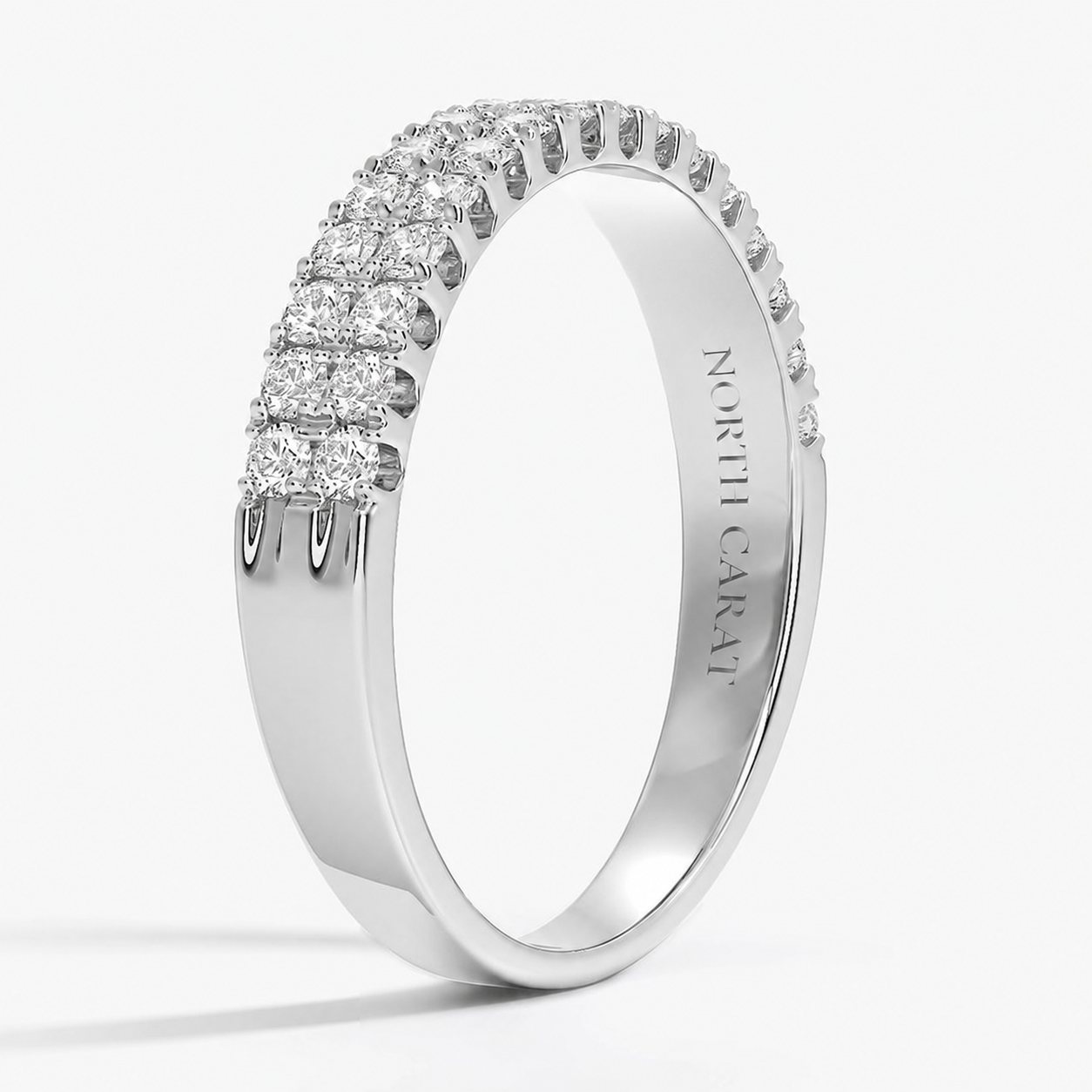 Twin Row Diamond Band