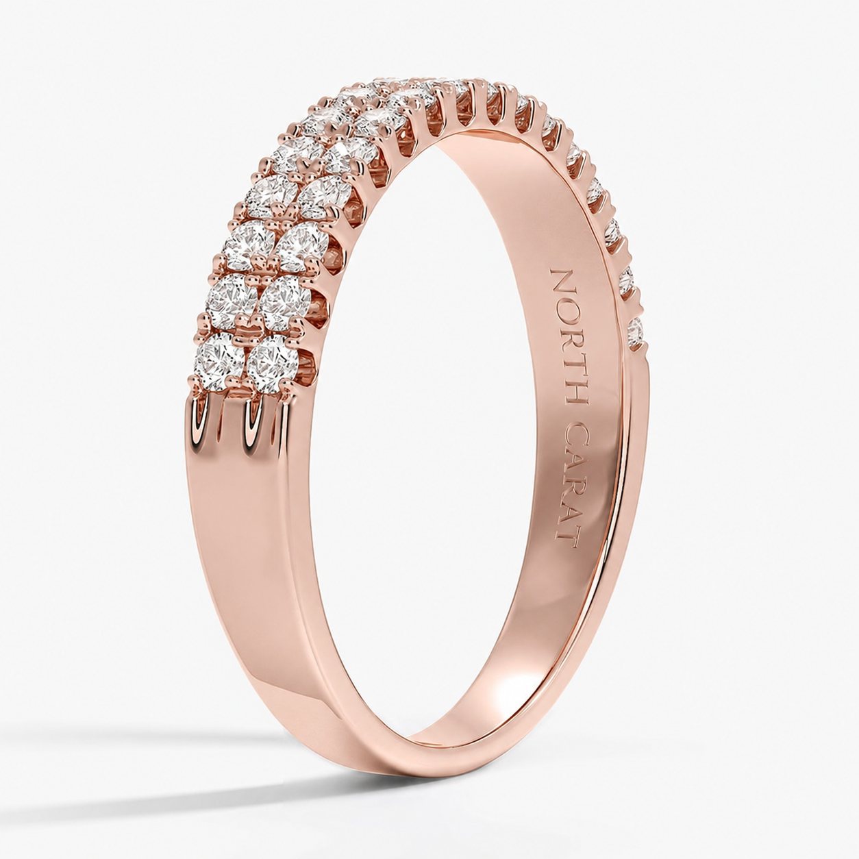 Twin Row Diamond Band