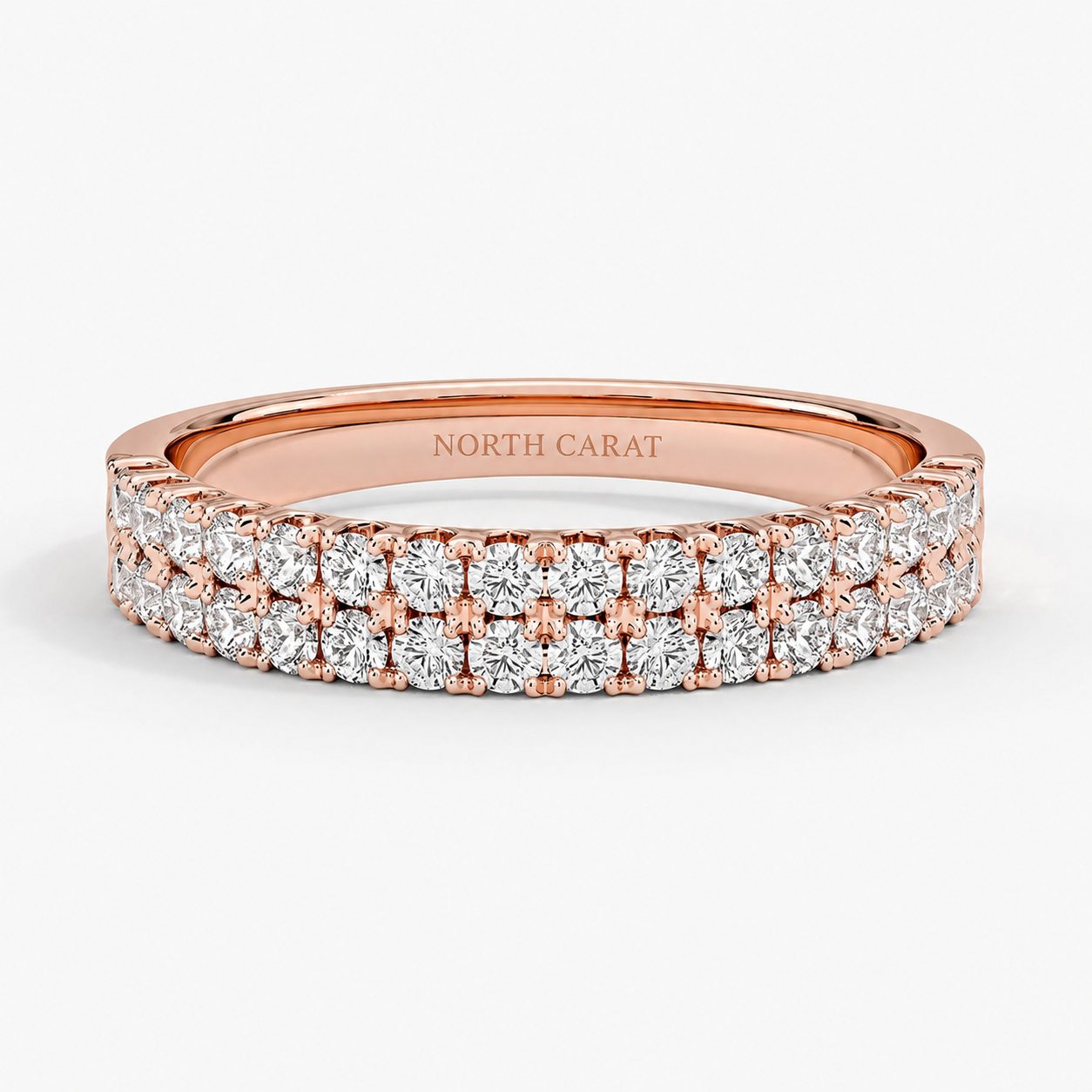 Twin Row Diamond Band