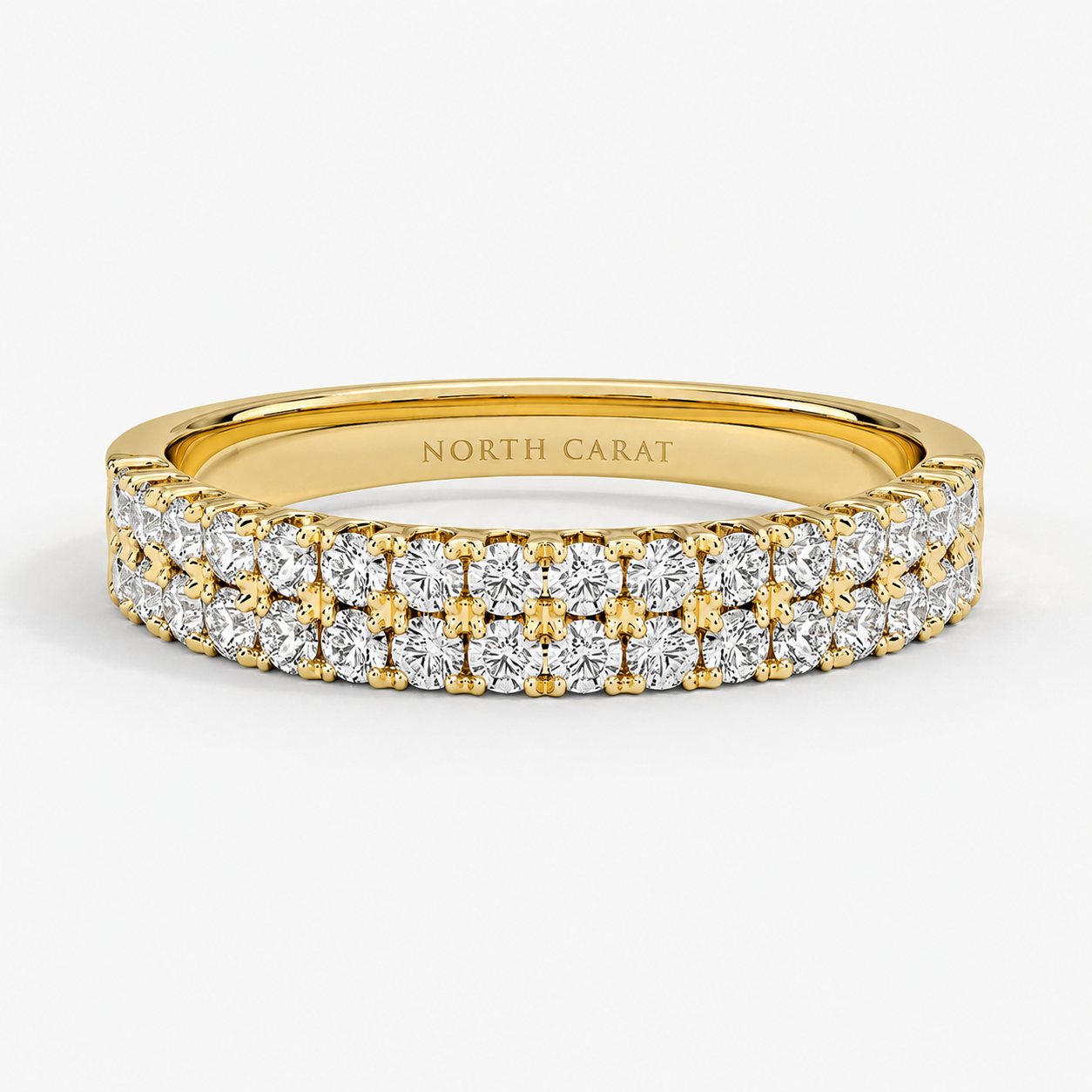 Twin Row Diamond Band