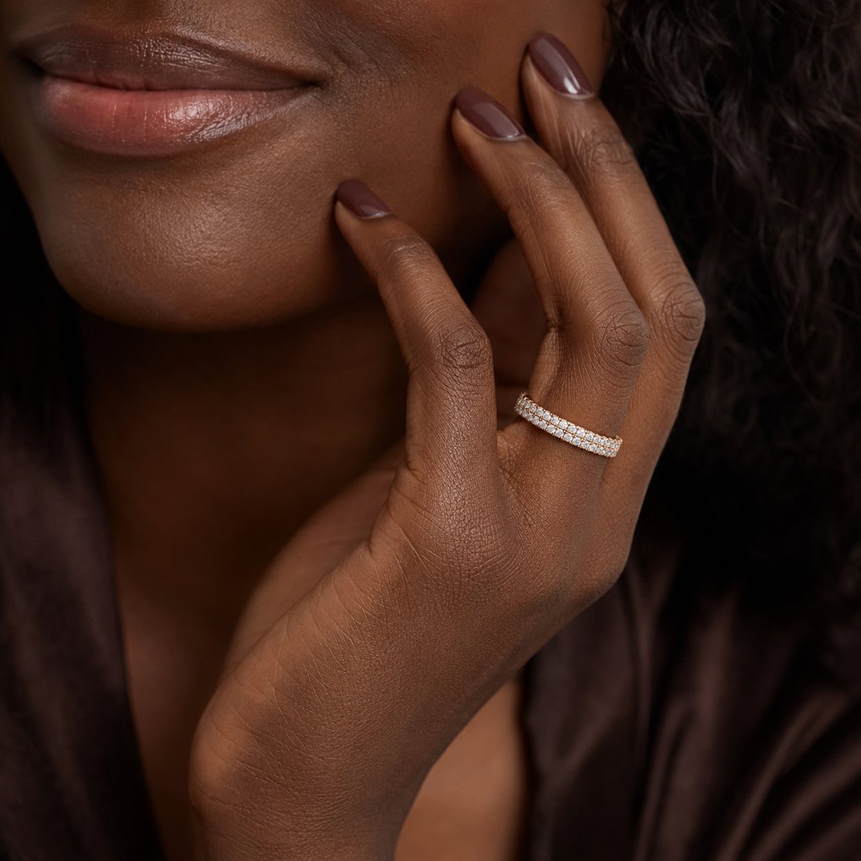 Twin Row Diamond Band