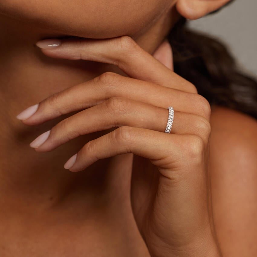 Double Row Eternity Band