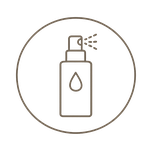 Bottle symbol for lotions and fragrance.
