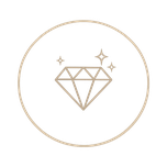Gemstone inspection symbol.