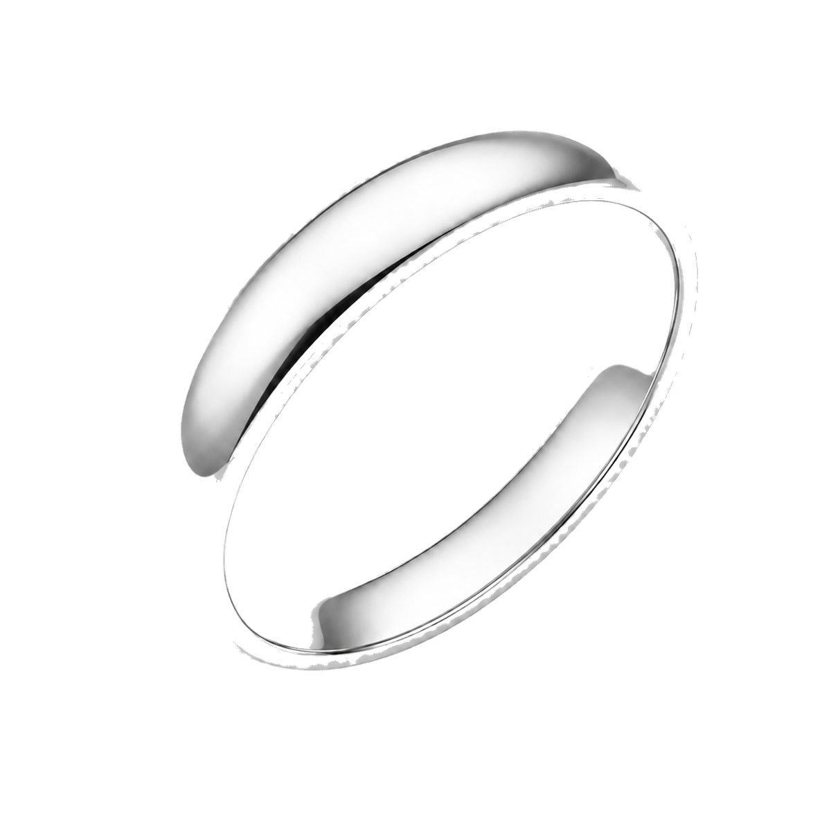 White Gold band shown in full on a transparent background.
